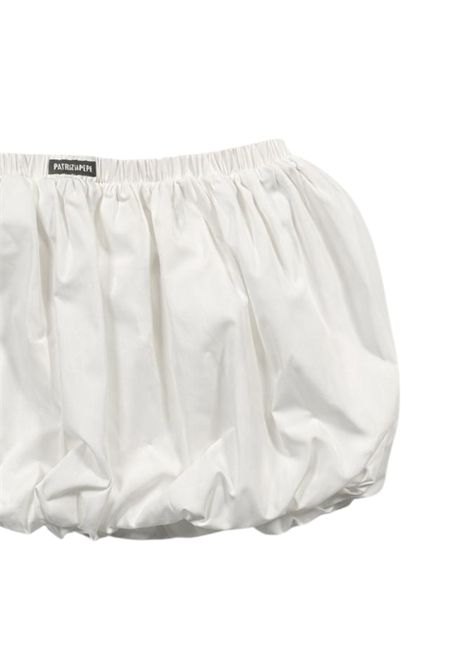 Shorts bambina bianco in cotone Patrizia Pepe | 7P0424BIANCO